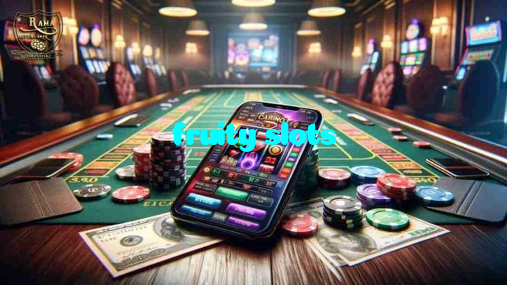 fruity slots casino presented on mobile device in Pakistan with slots and live games